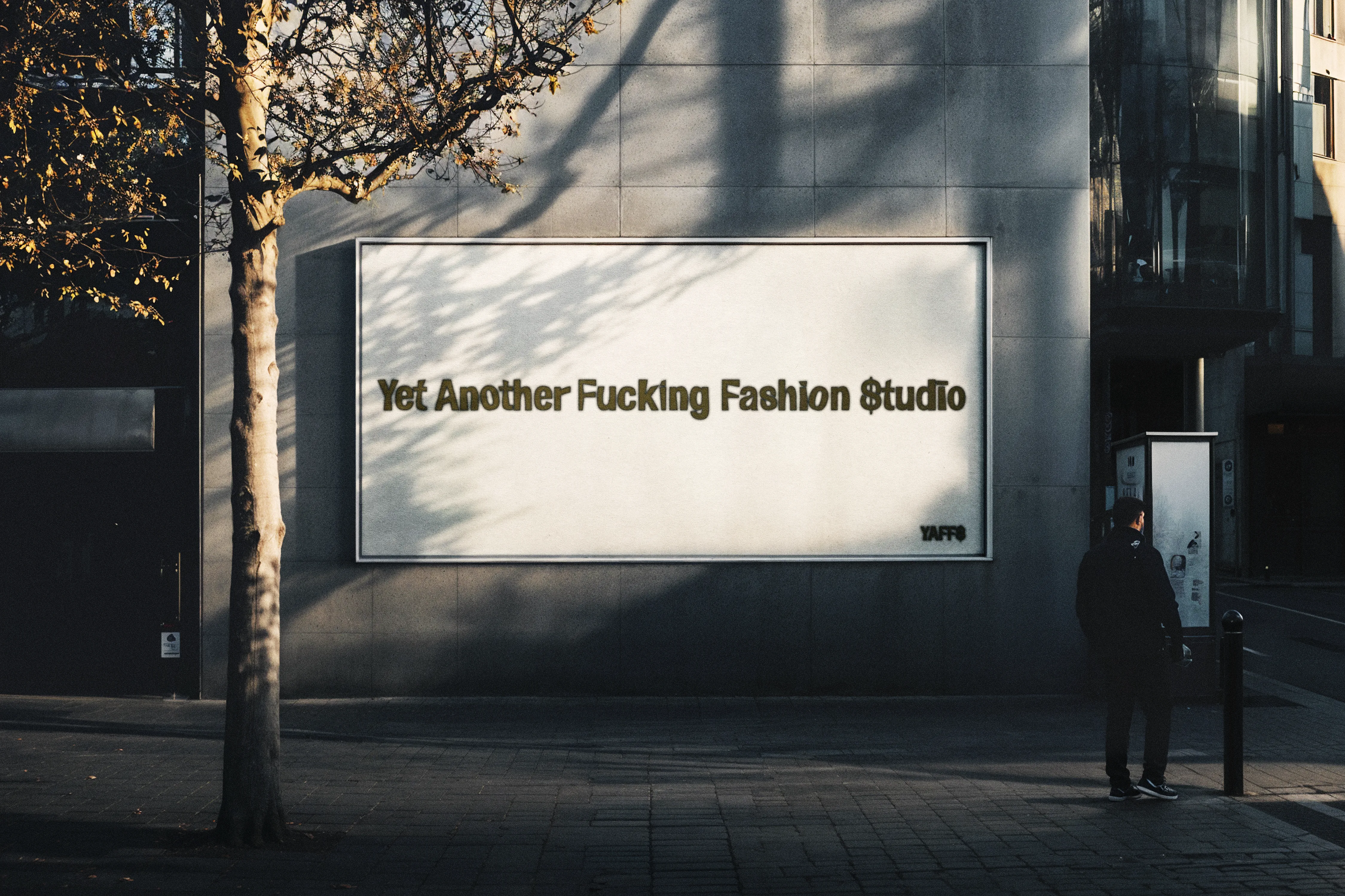¥AFF$ billboard mockup
